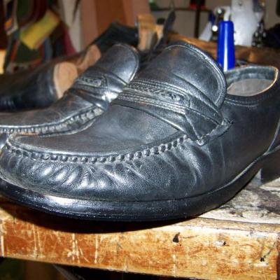 mocassin cuir homme